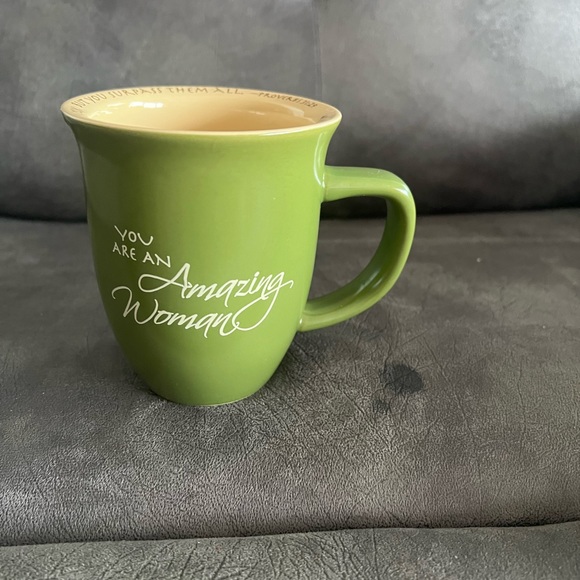 Mug 14 oz green statement You are an Amazing Woman on both sides - Picture 3 of 4